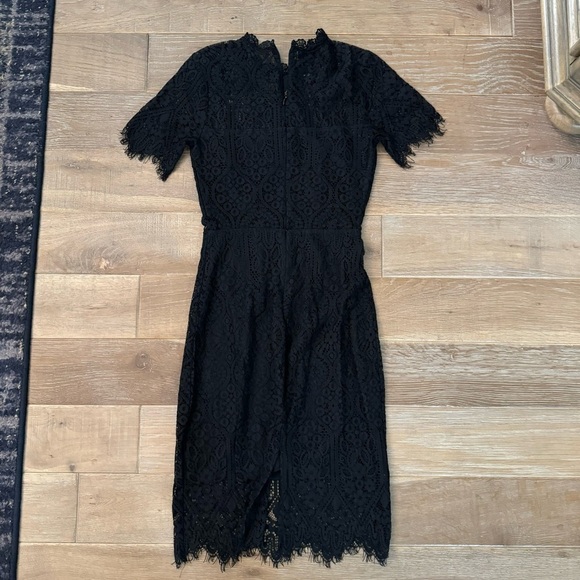 Lulu's Black Lace Dress - Picture 3 of 3